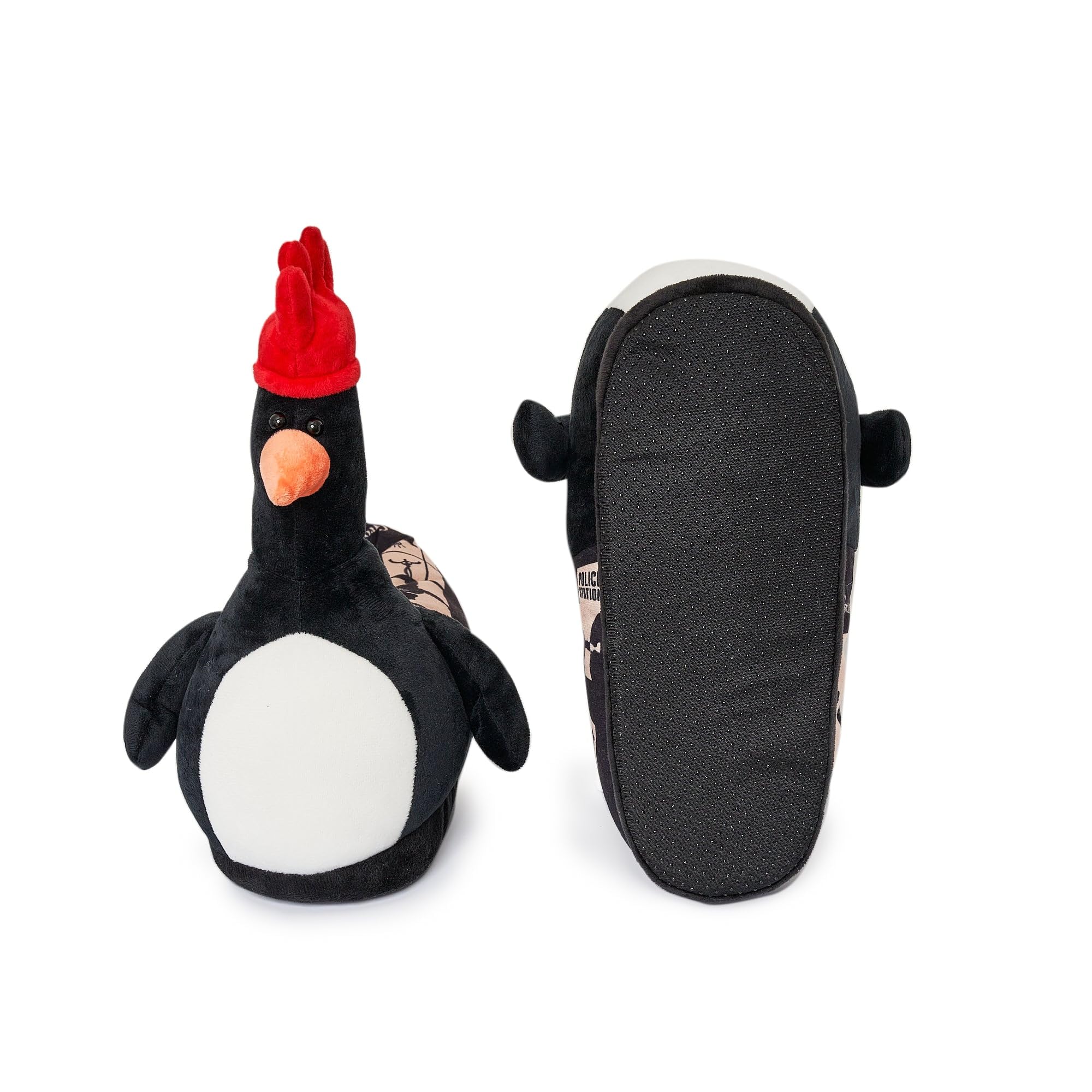 Coddies Feathers McGraw Wallace & Gromit Slippers - Penguin Plush Slippers - Aardman Gag Gift - Fun Slippers for Men, Women & Kids