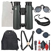 Swarovski EL FieldPro 10x50 Binoculars - Green + BSP Bino Suspender Pro + Flashlight + Cleaning Kit