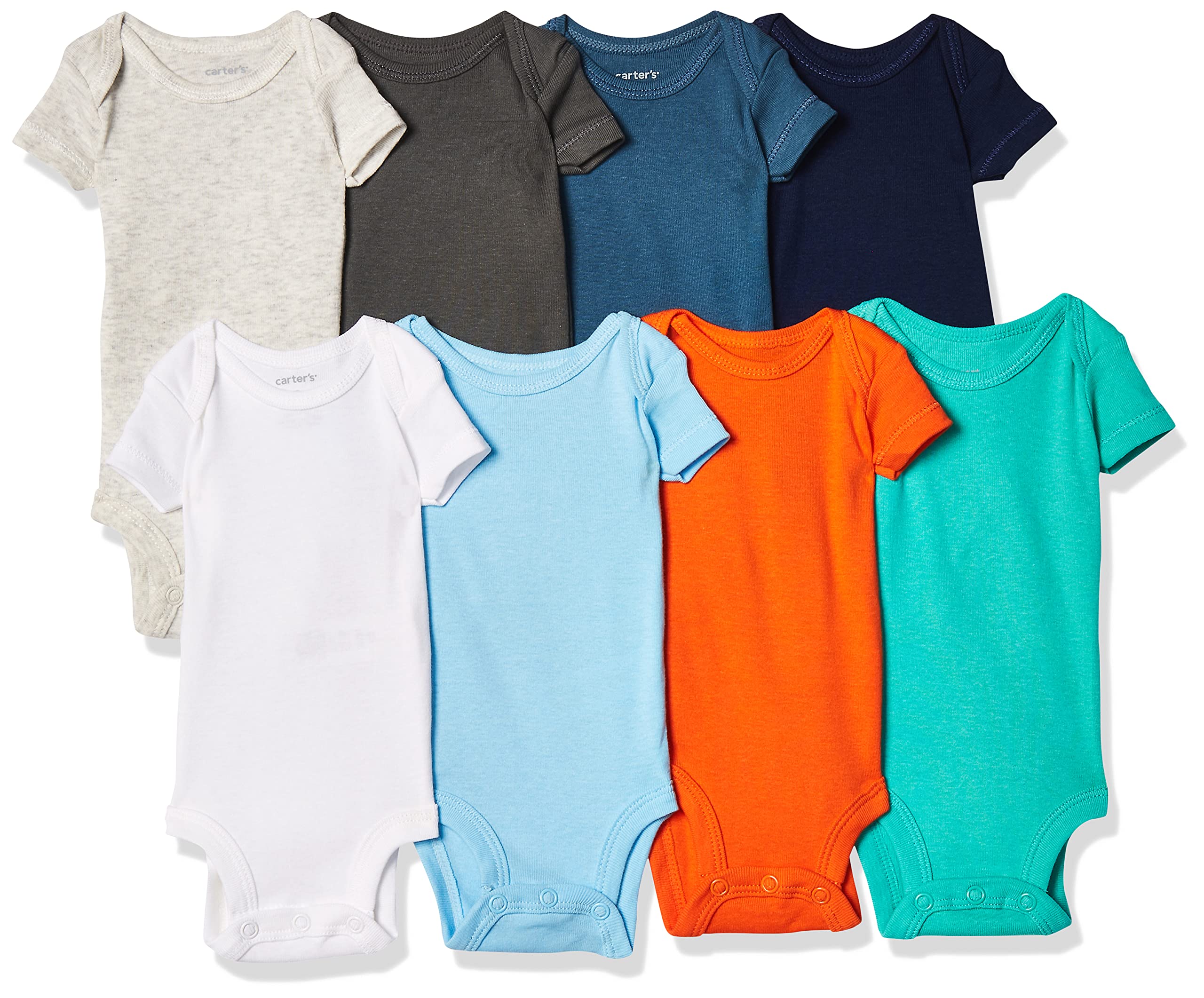 Carter's Baby Boys' 8-pack Short-sleeve Bodysuits