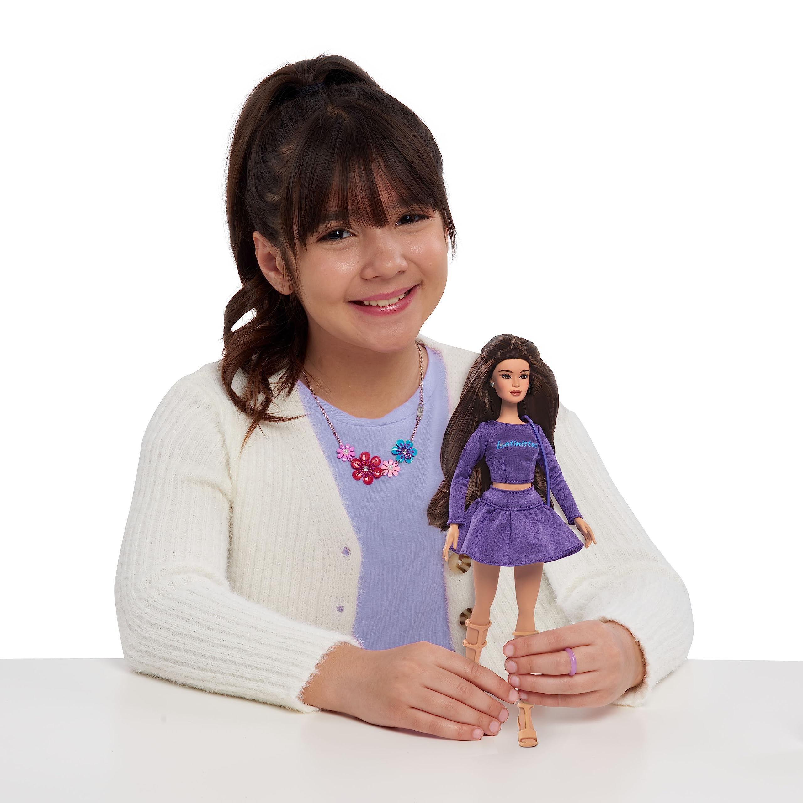 Purpose Toys The First All-Latina Line of Fashion Dolls, Latinistas 11.5-inch Dani Latina Fashion Doll and Accessories, Kids Toys for Ages 3 Up, Designed and Developed Latin
