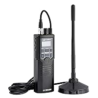 HHRT50 Road Trip CB 2-Way Handheld Emergency Radio with Access to Full 40 Channels & NOAA Alerts, Rooftop Magnet Mount Antenna and Omni-Directional Microphone, Black, 6.3