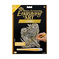 Royal and Langnickel Gold Engraving Art, Owls