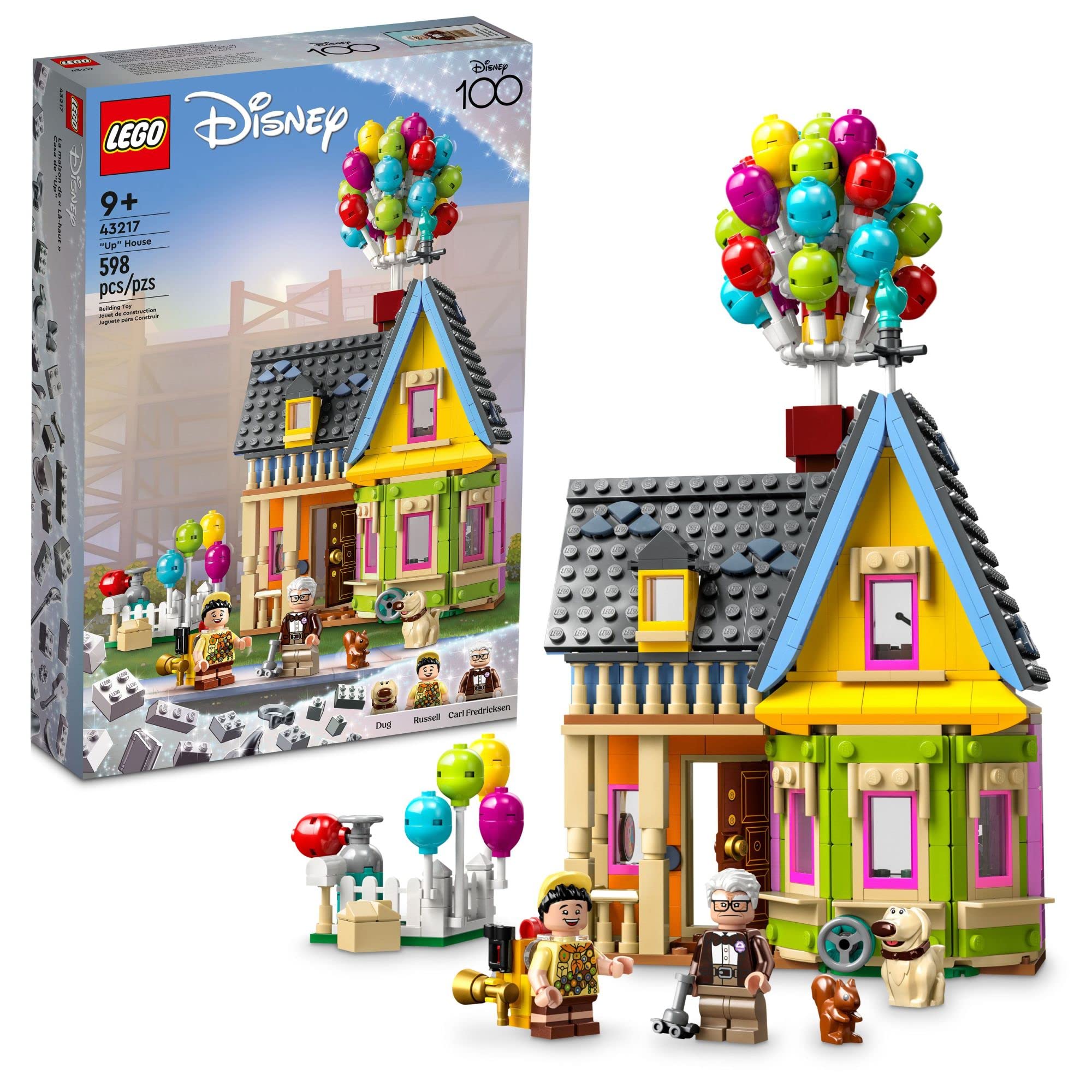 LEGO Disney and Pixar ‘Up’ House 43217 Disney 100 Anniversary Celebration Building Toy Set for Kids and Movie Fans Ages 9+, A Fun Gift for Anyone who Loves Disney