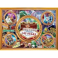 Las Vegas Collage - 1000 Piece Jigsaw Puzzle for Adults Challenging Puzzle Perfect for Game Nights - Finished Size 26.75 x 19.75