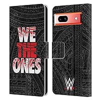 Head Case Designs Officially Licensed WWE We The Ones The Bloodline Leather Book Wallet Case Cover Compatible with Google Pixel 7a