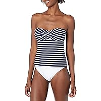 La Blanca Women's Island Goddess Bandeau Tankini Swimsuit Top Pineapple