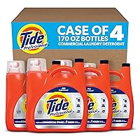 Tide Professional Commercial Liquid Laundry Detergent, 129 loads, 170 Fl oz (4 Count)
