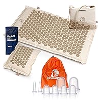 Ultimate Wellness Bundle: Acupressure Mat & Pillow Set with Hot/Cold Gel Pack + Professional Silicone Cupping Therapy Set - Natural Pain Relief & Relaxation Kit