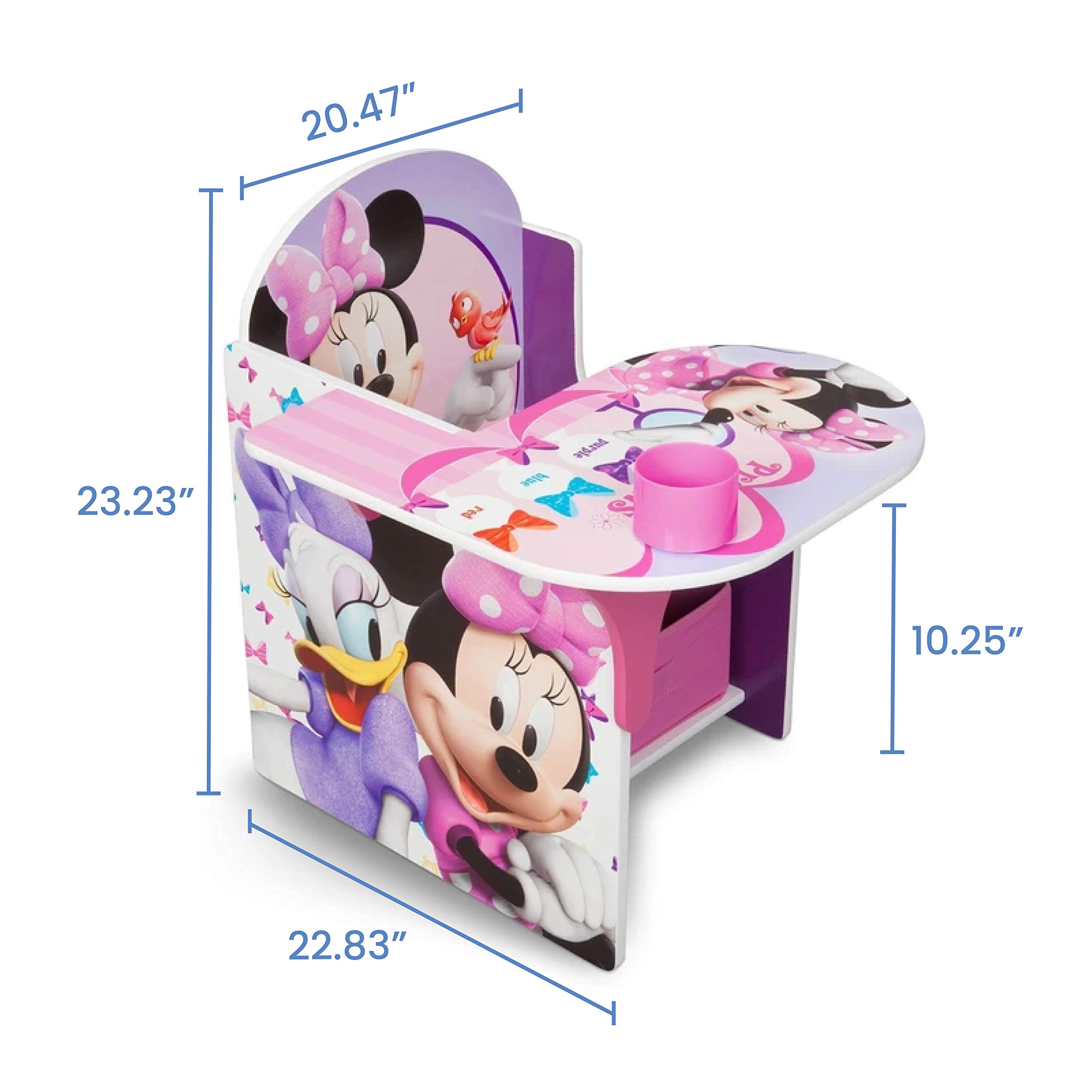 Delta Children Chair Desk With Storage Bin, Disney Minnie Mouse