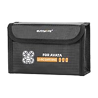 for DJI Avata - LiPo Battery Safe Bag Fireproof Explosion-Proof Lithium Battery Storage Bag Safe Transport Protective Case (for 3 Batteries)