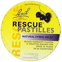 Bach Rescue Remedy Pastilles, Black Currant, 1.7 Ounce (Pack of 4)