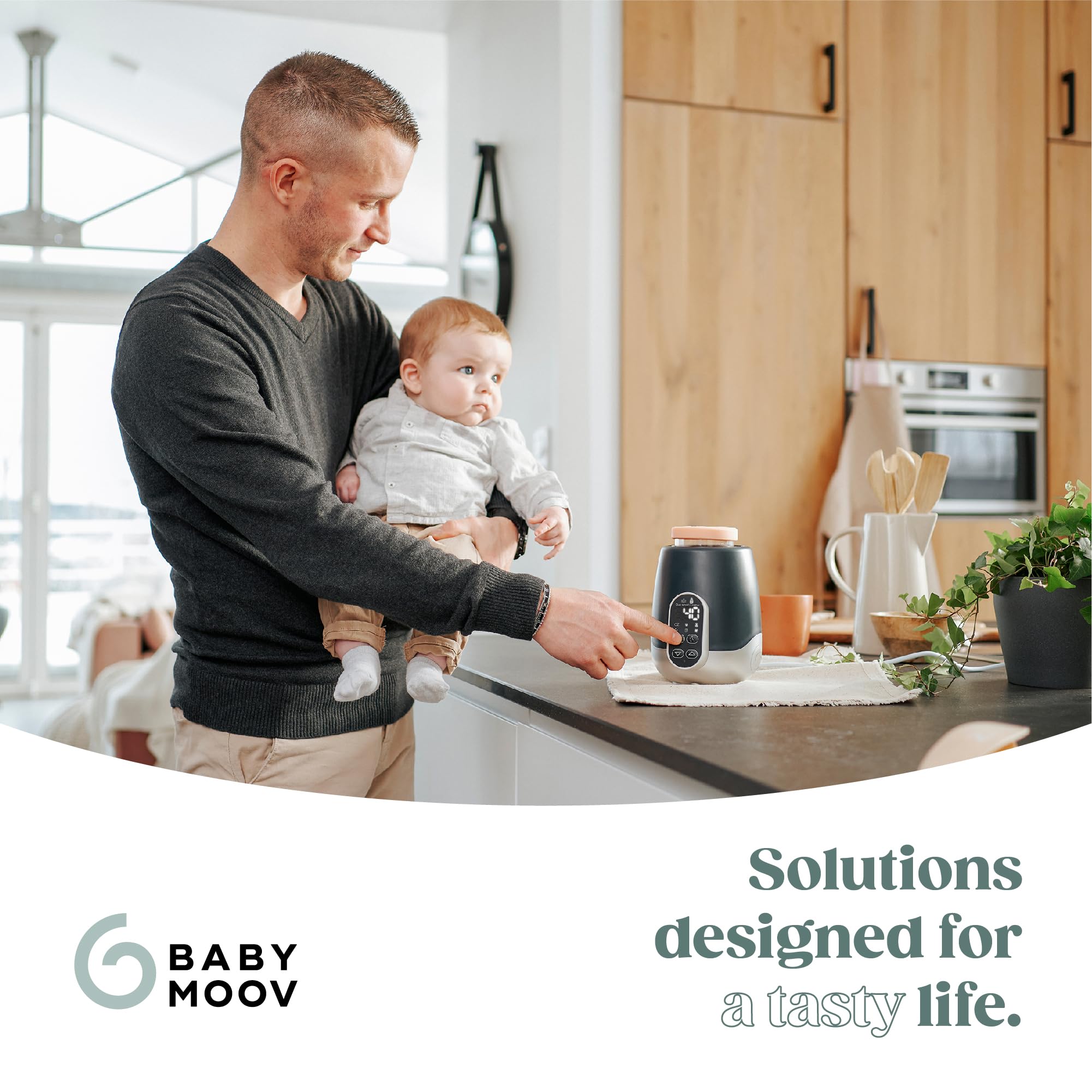 Babymoov Duo Smart Bottle Warmer - 2-in-1 Car and Home, Fast, Programmable, and Portable for Breastmilk or Baby Formula (Multi-Purpose and Universal)
