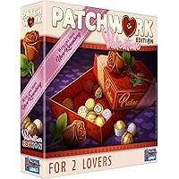 Patchwork Board Game Valentine's Day Edition | Strategy Game | Puzzle Game | Family Board Game for Kids and Adults | Ages 8 and up | 2 Players | Average Playtime 30 Minutes | Made by Lookout Games