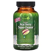 10-Day Acai Berry Super-Cleanse - 60 Liquid Soft-Gels - Liver & Elimination Support - 20 Servings