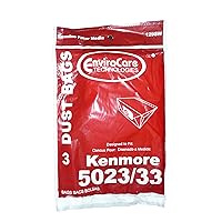 Kenmore 5023/5033 Single Wall Vacuum Bags - 3 Pack [Kitchen]
