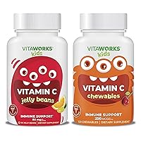Kids Vitamin C 80mg Jelly Beans + Vitamin C 250mg Chewables Bundle