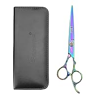 7” Hair cutting Scissors/Hair scissors - Hairdresser Scissors Barber Scissors Razor Sharp Stainless Steel Shear (Purple)