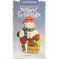 Longaberger Pottery Cookie Mold: 1997 Snow Friends Series - Chilly