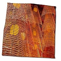 3dRose Incense coils Inside Ong Pagoda, Can THO, Mekong Delta, Vietnam - Towels (twl-312896-3)