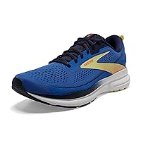 Brooks Men’s Trace 3 Neutral Running Shoe - Blue/Peacoat/Yellow - 10.5 Medium
