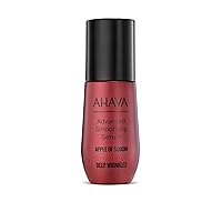 AHAVA Apple of Sodom Advanced Smoothing Serum - Clinically proven anti-aging serum to combat deep wrinkles & soften skin features, restore volume, with Osmoter, Shea & ATPeptide, 1 Fl.Oz