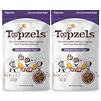 Topzels Cinnamon Sugar Seasoned Pretzel Toppings - No Artificial Flavors, Colors or Preservatives, Crushed Pretzels, Adds Crunch & Bold Flavor (6oz, Pack of 2)