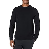Amazon Essentials Men's Oversized-Fit Textured Cotton Crewneck Sweater