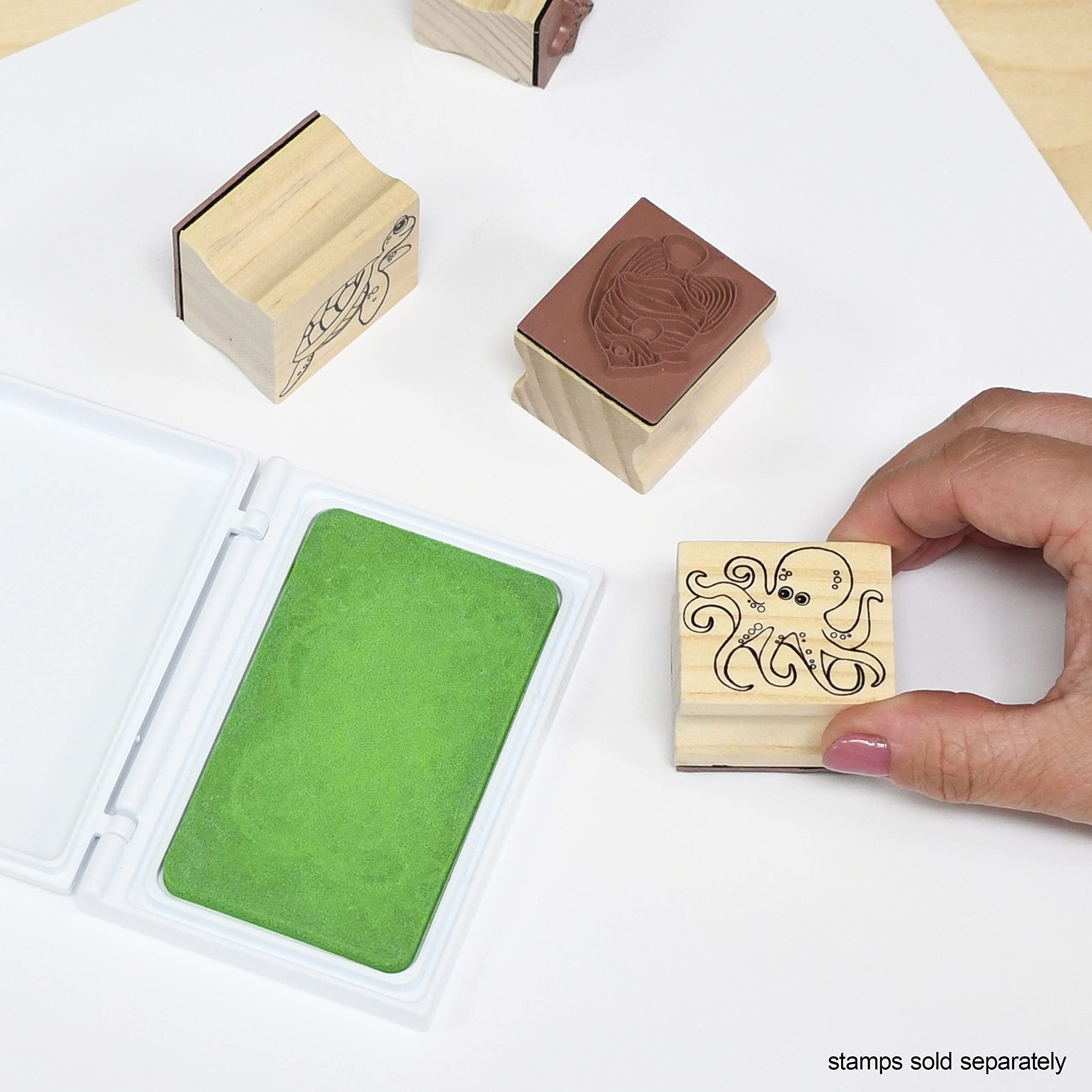 READY 2 LEARN Scented Stamp Pad - Lime - Green - Non-Toxic - Fade Resistant - Fun Art Supplies for Kids