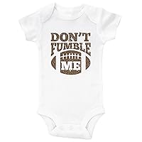 Baffle | Compatible with Onesies Brand Baby Bodysuit | Funny Football Baby Apparel | Don't Fumble Me | Unisex Romper