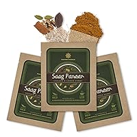 Saag Paneer Masala & Whole Spice Kit - Saag Paneer Seasoning - Indian Vegetable, Meat & Curry Masala Powder Mix - Whole Garam Masala Spices Packets - Authentic Indian Spices - Vegan-Friendly Spice Set (3-pack)