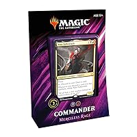 Magic: The Gathering Commander 2019 Merciless Rage Deck | 100-Card Ready-to-Play Deck | 3 Foil Commanders | Factory Sealed