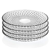Elegant and Modern Crystal Plates for Hosting Parties and Events - Fruit and Salad plates, 7