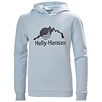 Helly-Hansen Unisex-Child Hh Logo Pullover Hooded French Terry Sweatshirt