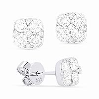 14K White Gold .08ct White Diamond Stud Earrings