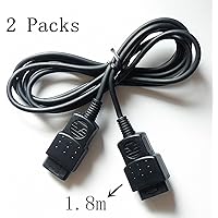 EEkimy 2 Pack! 6ft Gamepad Joystick Controller Extension Cable for SS Sega Saturn Controller Extension 6 Feet