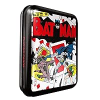 DC Comics Batman #2 Playing Cards in Embossed Tin, 55 Vintage Original DC Comics Playing Cards, Great Gift for Any Superhero Fans!
