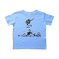 Football Shirt for Toddlers/Football Hurdle/Boys Crew Neck Tee/Sports
