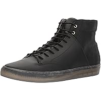 TCG Men's Premium Shoe Porter All Leather High Top Sneaker with Laces