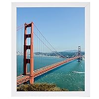7x11 inch Picture Frame White for Wall Hanging or Tabletop, 7 x 11 Frame Wall Gallery Photo Frame with Shatter Resistant Plexiglas, White