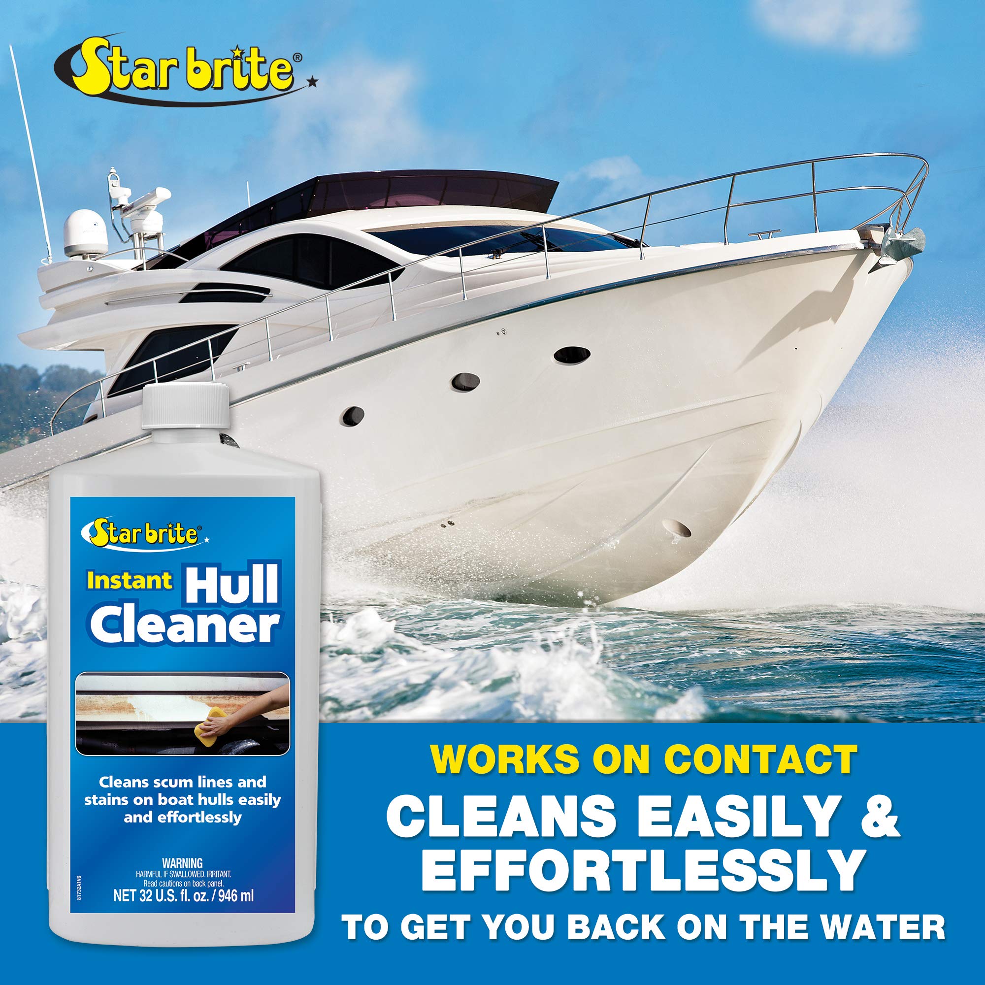 STAR BRITE Ultimate Aluminum Cleaner & Restorer - Aluminum Boat Cleaner - Perfect for Pontoon Boats, Jon Boats, Canoes & Unpainted Aluminum