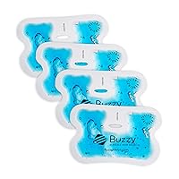 Buzzy by Pain Care Labs - Replacement Wings for Buzzy Mini or XL - Set of 4 - Combo Pack Includes 4X Personal Use Soft-Sided Ice Wings
