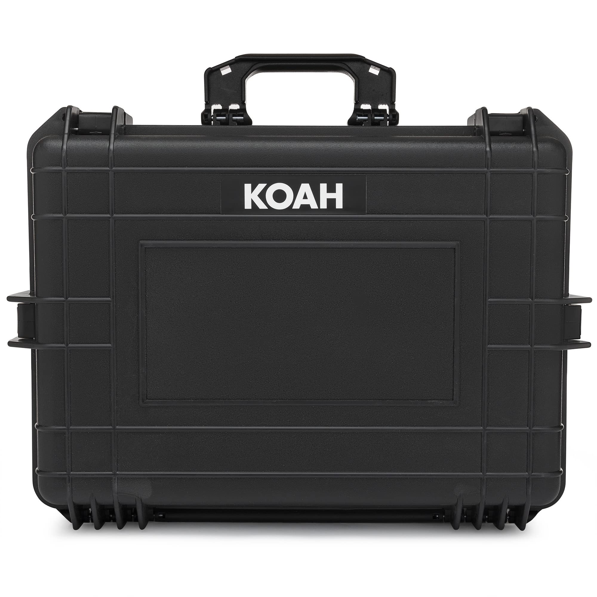 Koah Weatherproof Hard Case with Customizable Foam (22 x 17 x 8 Inch, 2-Pack) Bundle (2 Items)