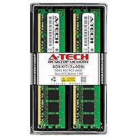 A-Tech 8GB (2x4GB) DDR2 800MHz UDIMM PC2-6400 CL6 2Rx8 1.8V DIMM Non-ECC Unbuffered Desktop RAM Memory Modules