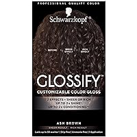 Schwarzkopf Glossify Customizable Color Gloss, Ash Brown Schwarzkopf Glossify Customizable Color Gloss, Ash Brown