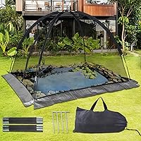 Pond Cover Net Dome, Dome Covers for koi Ponds, Pond Protective Dome net,Pond Netting for Leaves, Pond Cover Dome Tent, 10 x 8 FT Pond Netting Cover