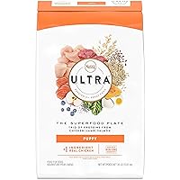 ULTRA High Protein Natural Dry Dog Puppy Food with a Trio of Proteins from Chicken Lamb and Salmon, 30 lb. Bag