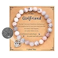 I Love You 100 Language Bracelet for Girlfriend/Wife/Daughter/Granddaughter/Niece/Sister, Birthday Valentines Day Graduation Gifts for Her Women Teen Girls