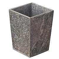 Creative Home Natural Slate Stone Waste Basket Trash Can Recycle Bin Garbage Container for Bathroom Organize, 7.5