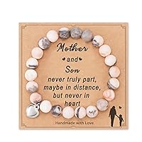 HGDEER Gifts for Women, Natural Stone Bracelet for Mom Grandma Aunt Mother in Law Nana Boyfriend Mom