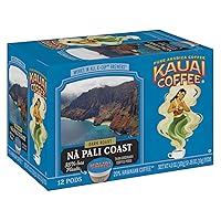 Kauai Coffee Na Pali Coast Dark Roast - Compatible with Keurig Pods K-Cup Brewers (1 Pack of 12 Single-Serve Cups)